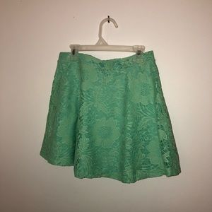 Mint green lace skater skirt Aéropostale
